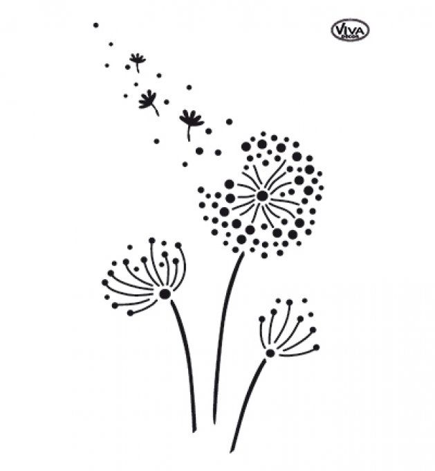 Pochoir Trio de Pissenlits