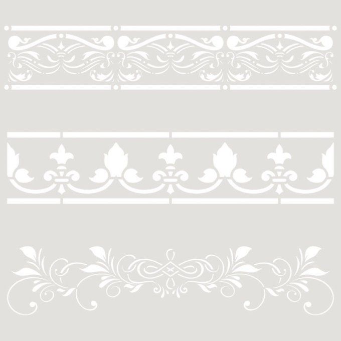 Pochoir Trois Frises