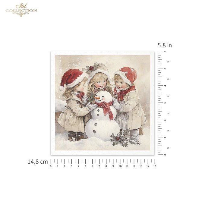 Papier de Riz Vacances d'Hiver x 6 RSM199
