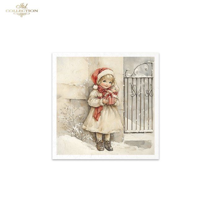 Papier de Riz Vacances d'Hiver x 6 RSM199