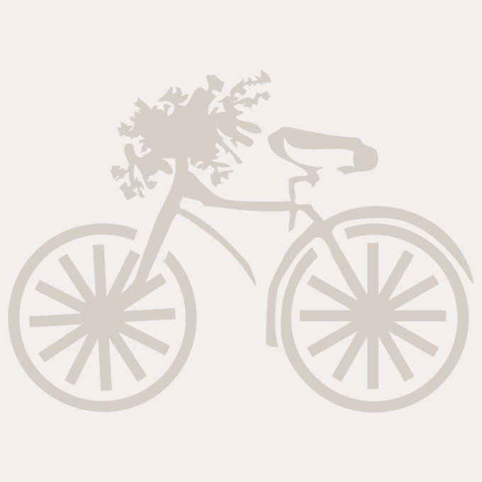 Pochoir Vélo fleuri