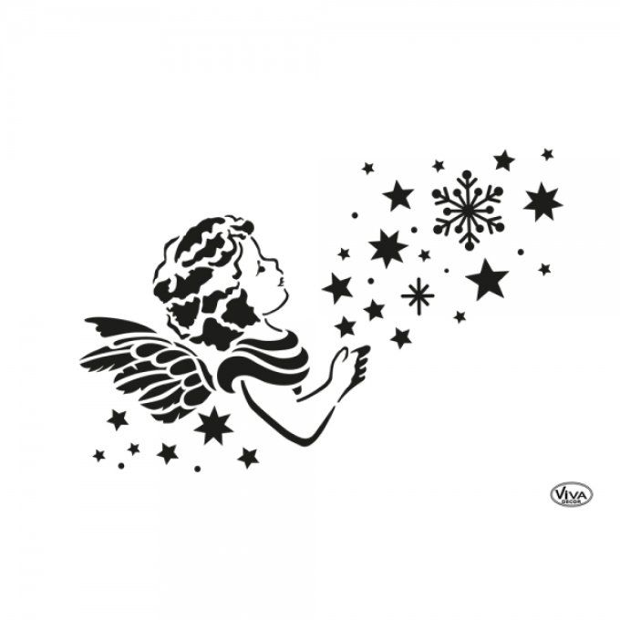 Pochoir Vœux de Noël