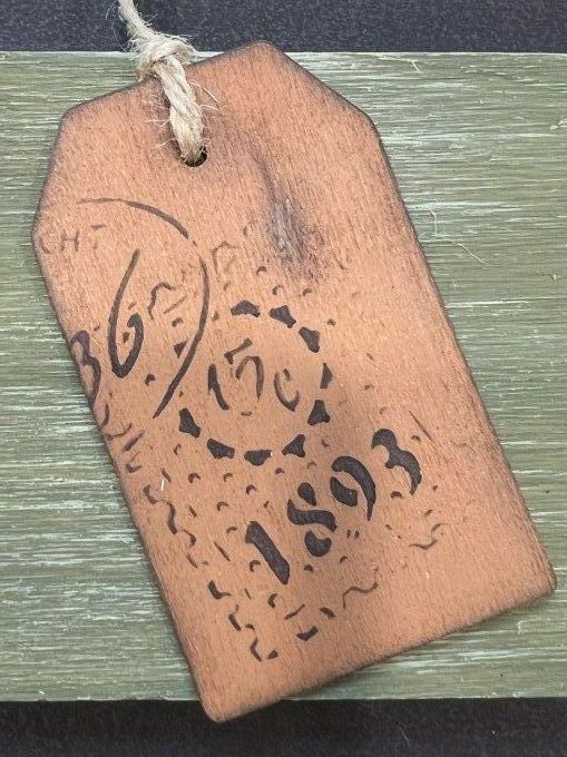 Pochoir Lettre vintage timbrée