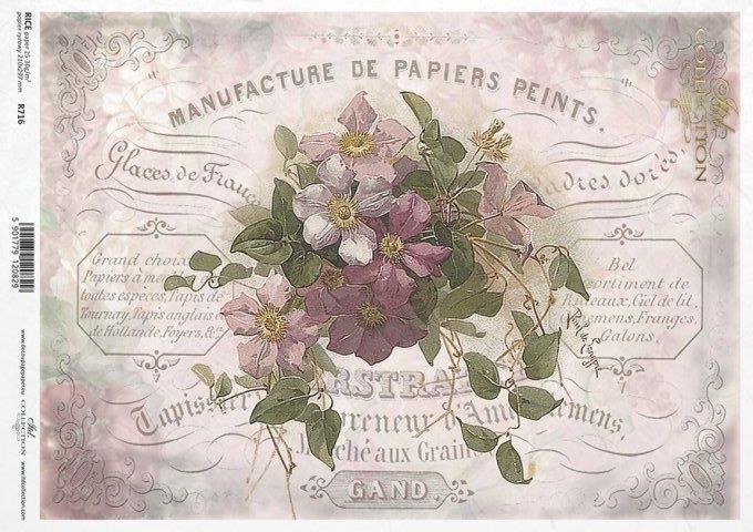 Papier de Riz Manufacture de Papiers Peints R0716