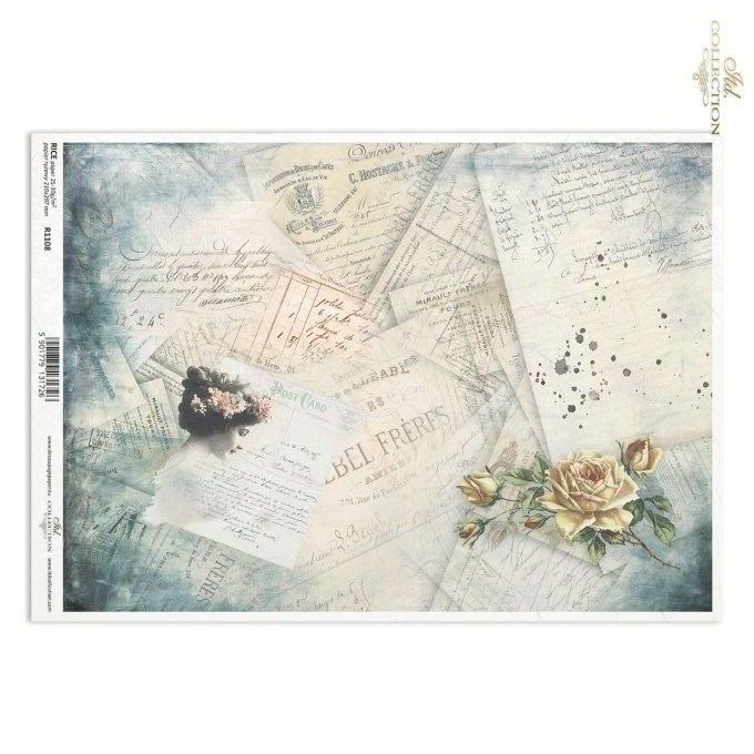 Papier de Riz Documents anciens R1108